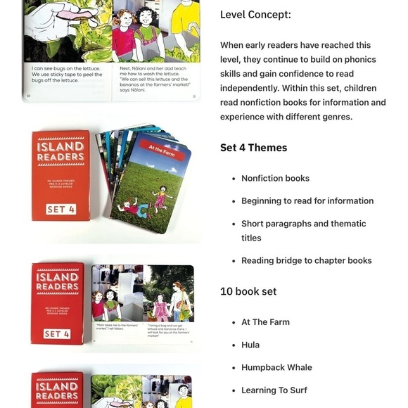 Island Readers set 4 children’s books BNIB w/cellophane wrap. - Picture 3 of 4